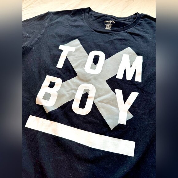 TOMBOYX Black T-Shirt - XL All Gender #HumanAgenda - Picture 2 of 6